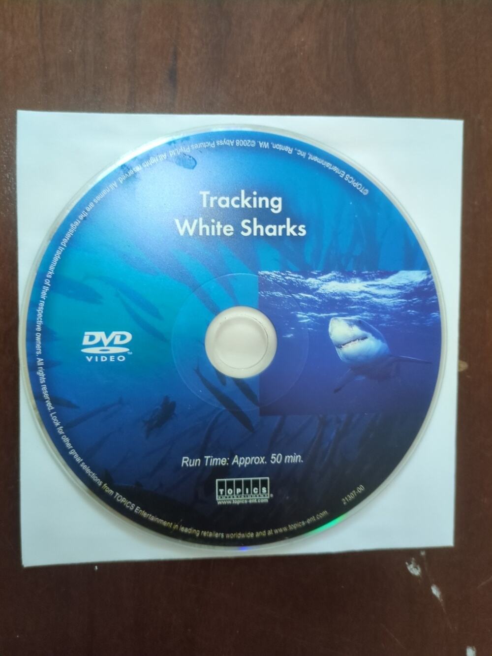 tracking white sharks topics entertainment DVD disc only